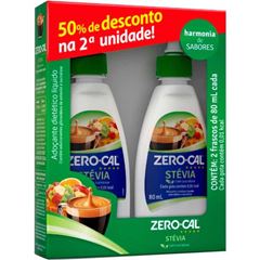 ADOC ZERO-CAL STEVIA LIQUIDO 50%DESC 2UN