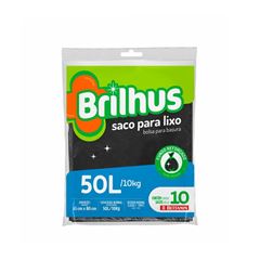 BRILHUS SACO P/LIXO ALMOFADA 50LTS