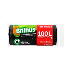 BRILHUS SACO P/LIXO ROLO 100LTS